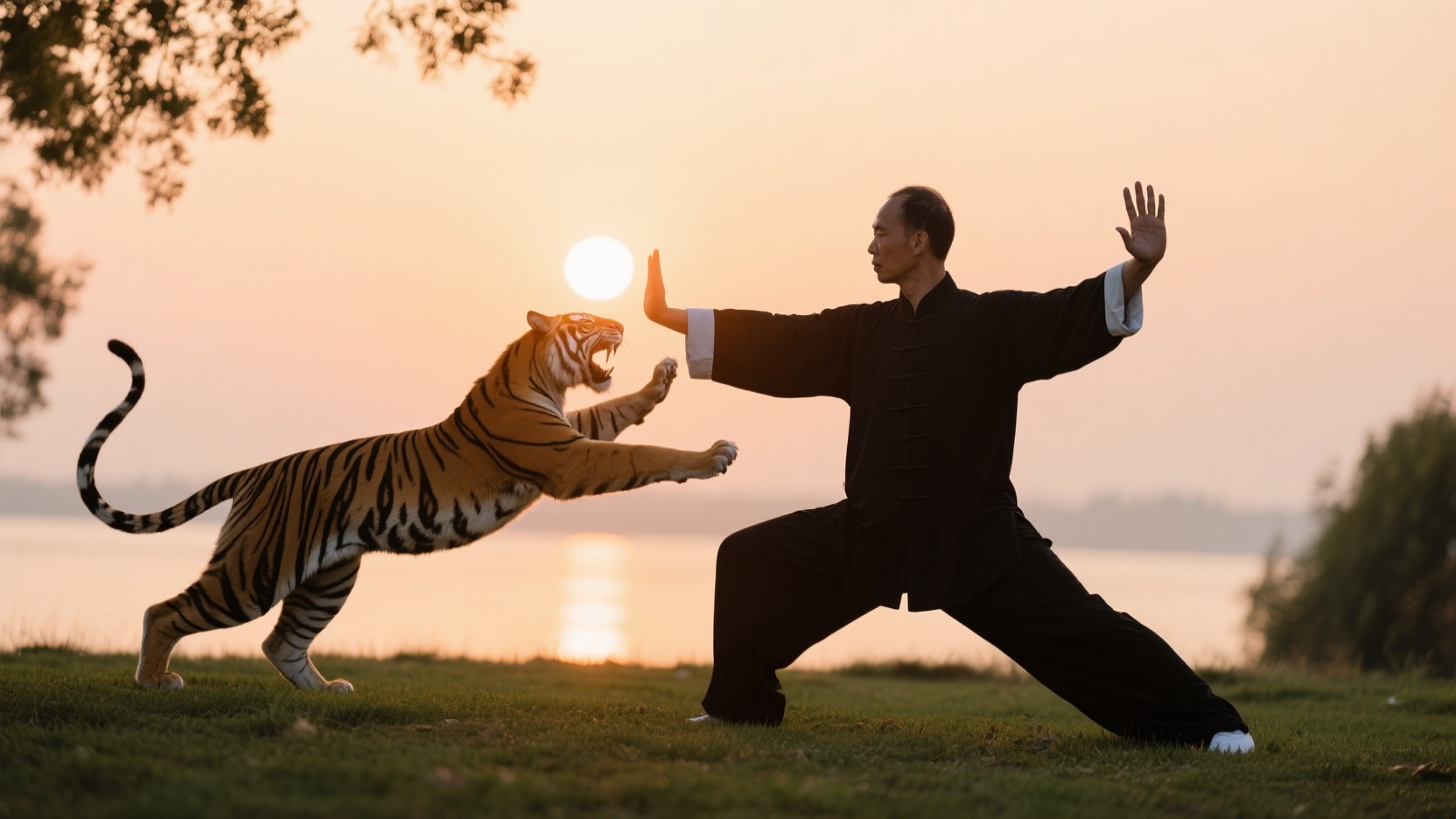 Which internal organs benefit most from practicing the Tiger Frolic in Wu Qin Xi?