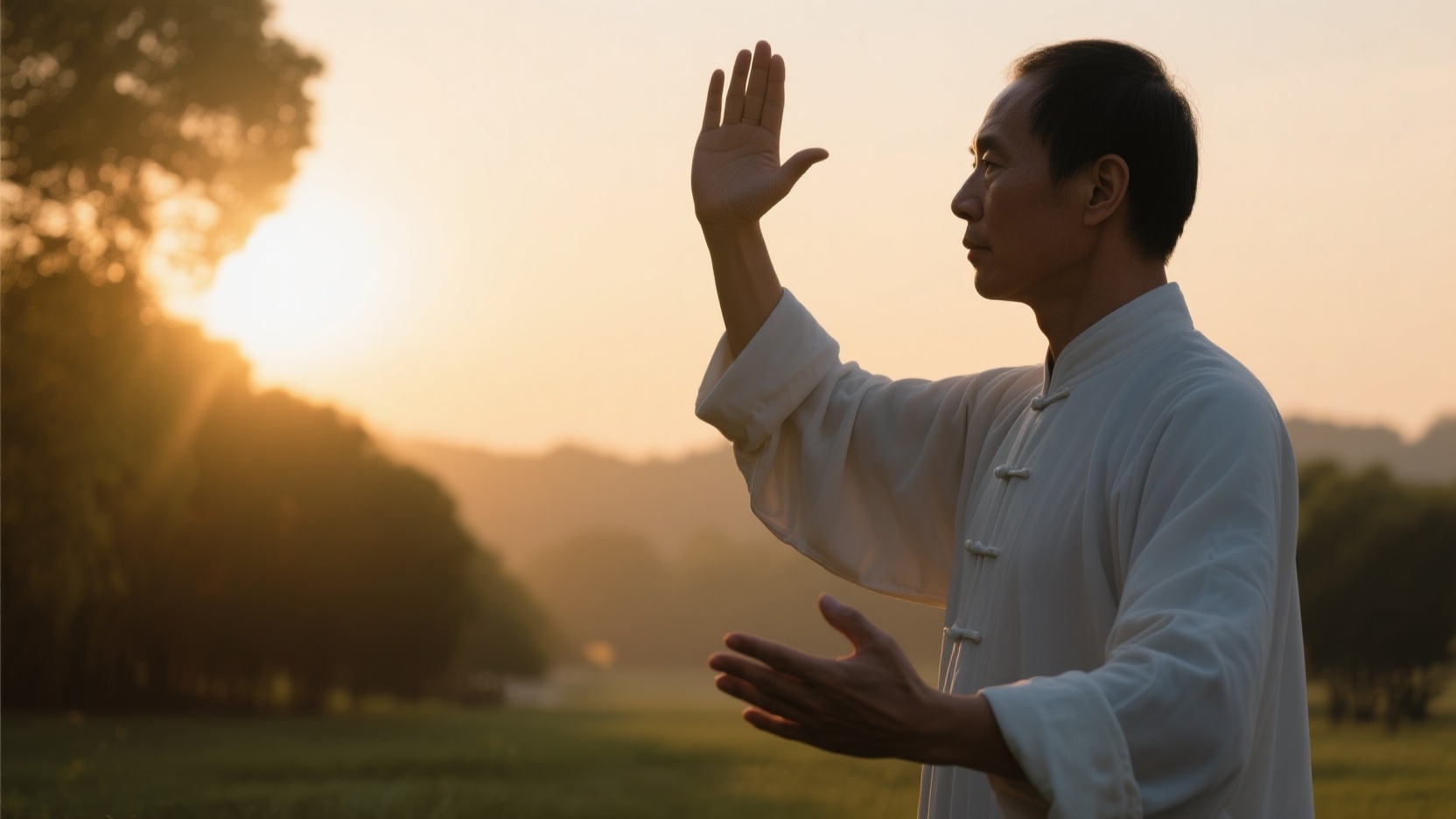 How to use the single-hand lifting movement in Ba Duan Jin to regulate the liver and spleen.